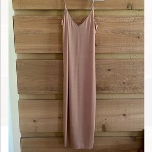 Light Pink Maxi Dress with Adjustable Straps